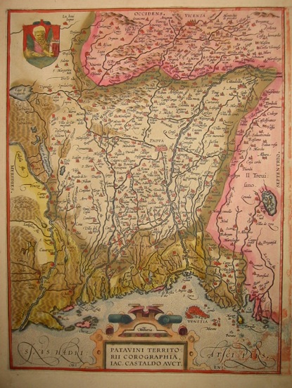 Ortelius Abraham (1528-1598) Patavini territorii corographia... 1603 Anversa, Jean Baptiste Vrients